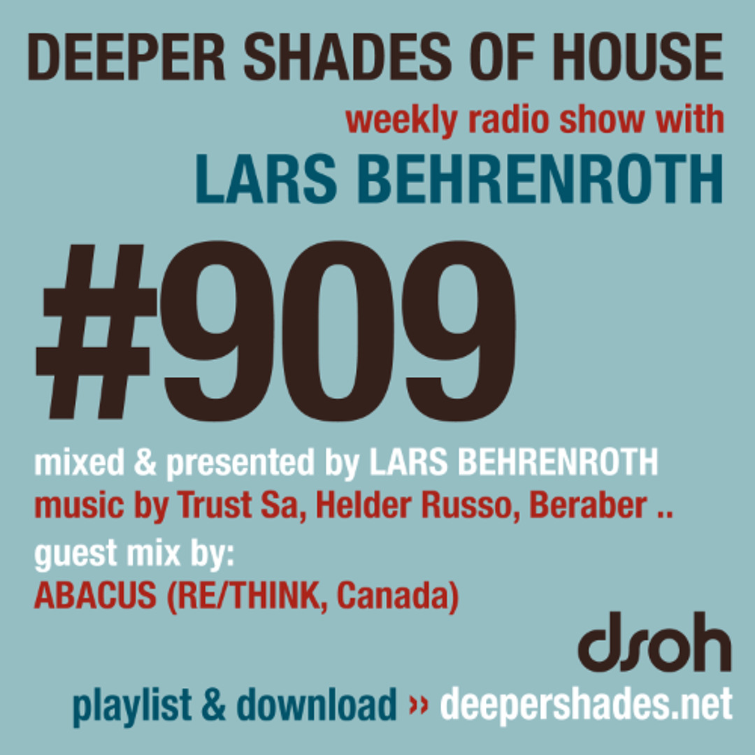 Cover von DSOH #909 Deeper Shades Of House w/ guest mix by ABACUS
