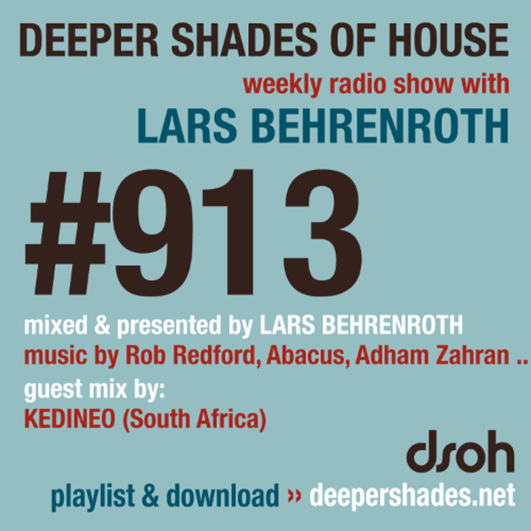 Cover von DSOH #913 Deeper Shades Of House w/ guest mix by KEDINEO