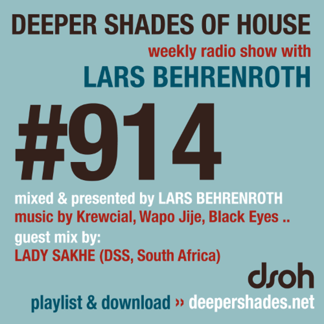 Cover von DSOH #914 Deeper Shades Of House w/ guest mix by LADY SAKHE