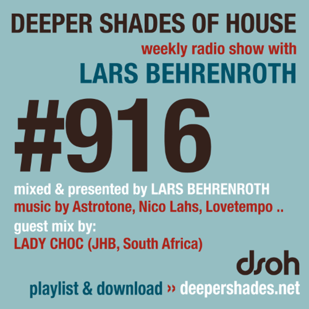 Cover von DSOH #916 Deeper Shades Of House w/ guest mix by LADY CHOC