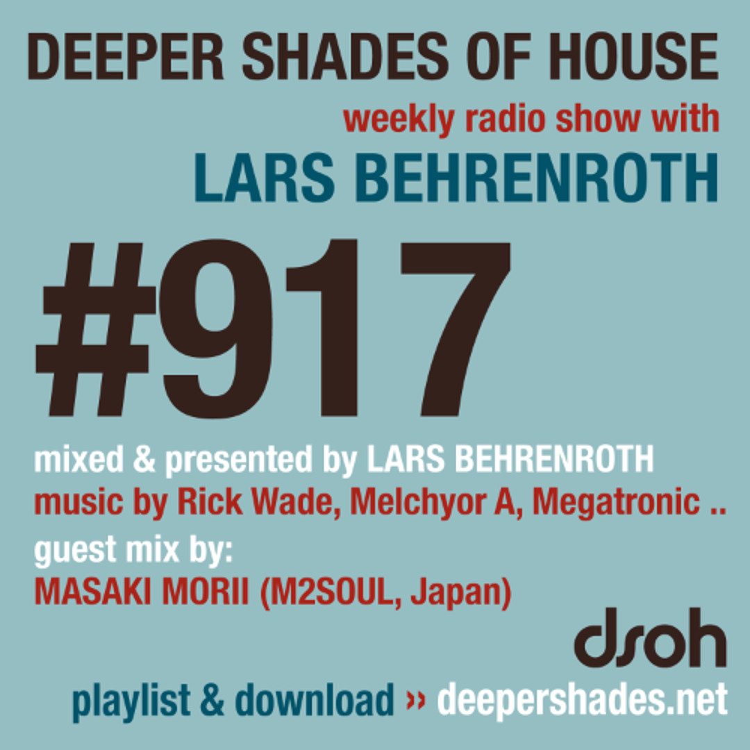 Cover von DSOH #917 Deeper Shades Of House w/ guest mix by MASAKI MORII