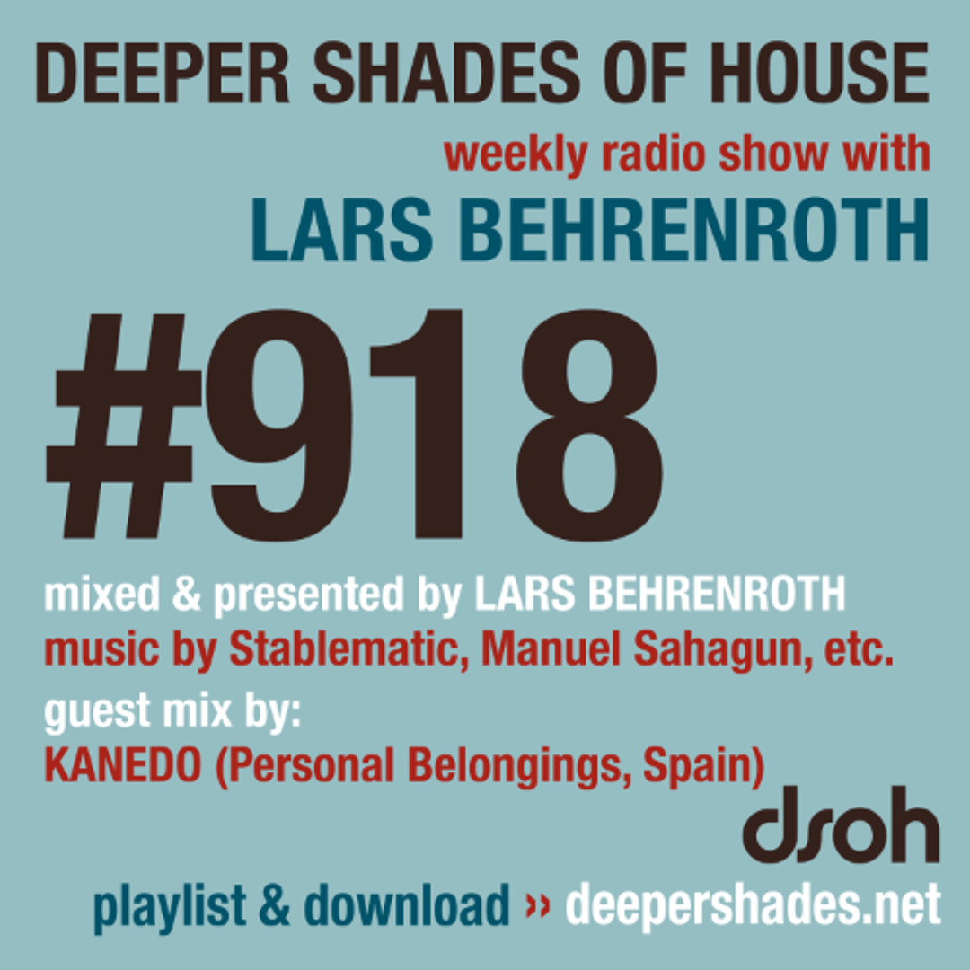 Cover von DSOH #918 Deeper Shades Of House w/ guest mix by KANEDO