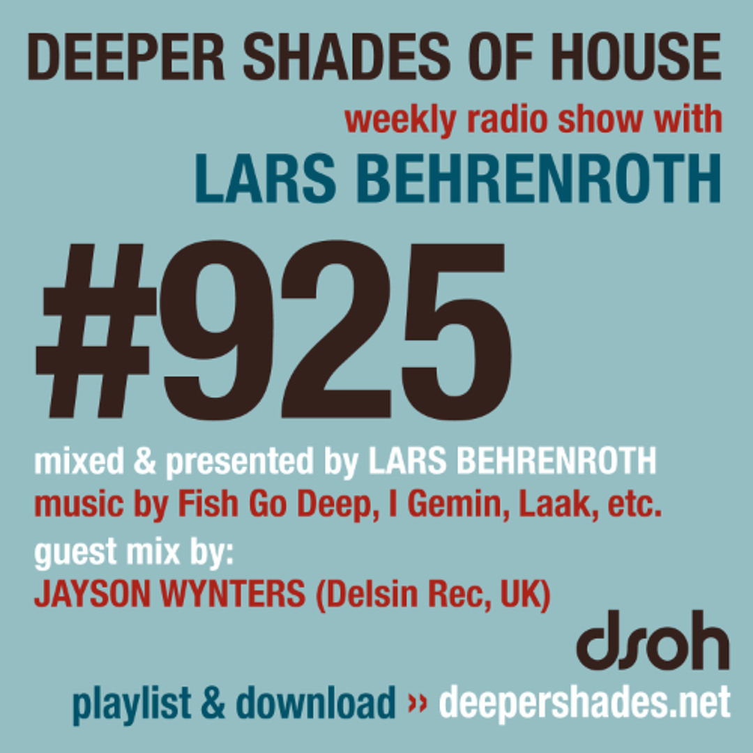 Cover von DSOH #925 Deeper Shades Of House w/ guest mix by JAYSON WYNTERS