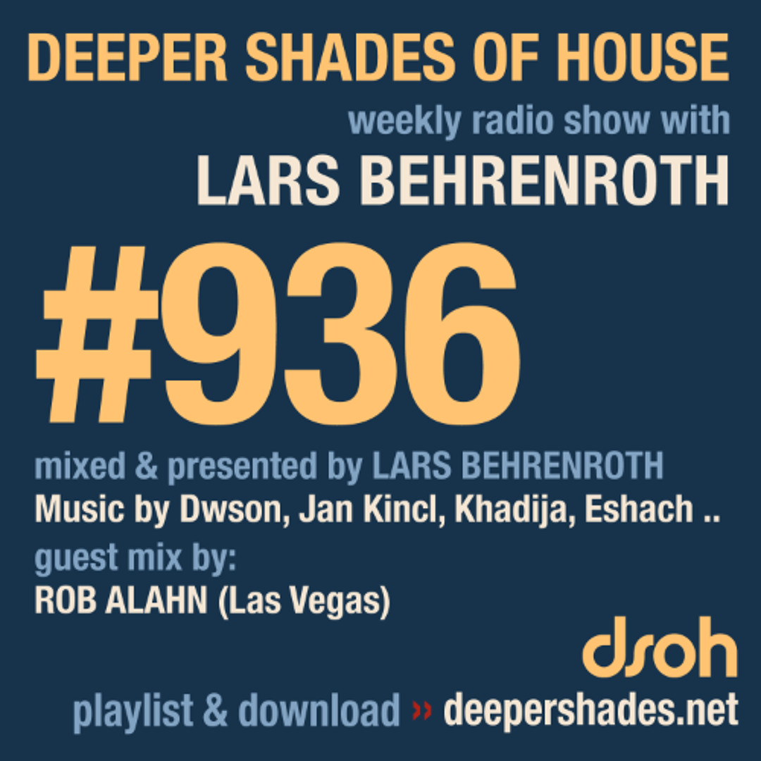 Cover von DSOH #936 Deeper Shades Of House w/ guest mix by ROB ALAHN