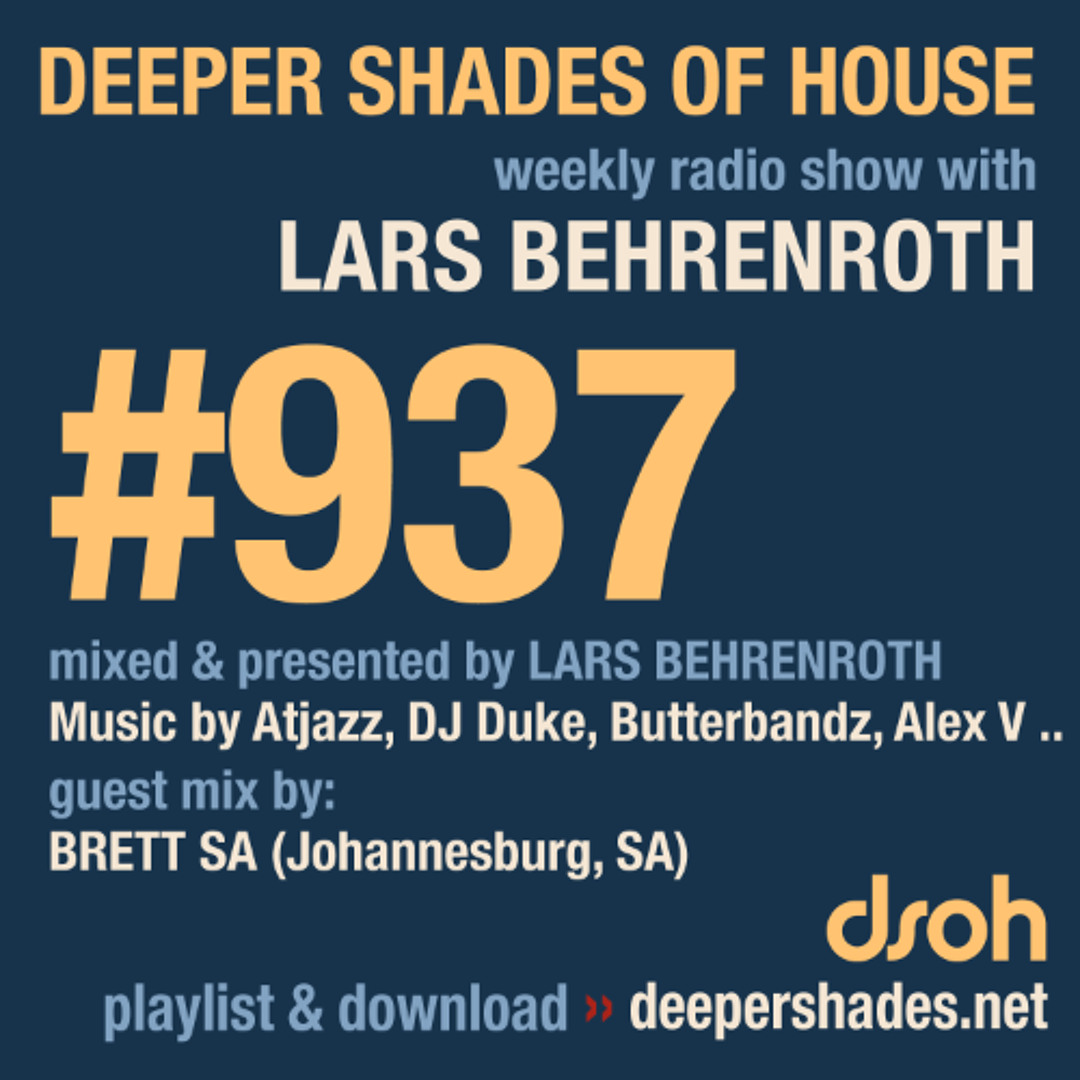 Cover von DSOH #937 Deeper Shades Of House w/ guest mix by BRETT SA