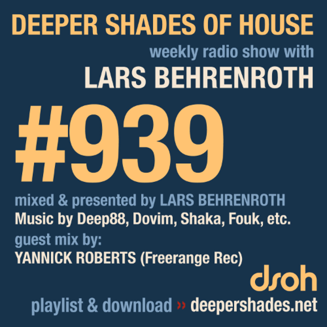 Cover von DSOH #939 Deeper Shades Of House w/ guest mix by YANNICK ROBERTS
