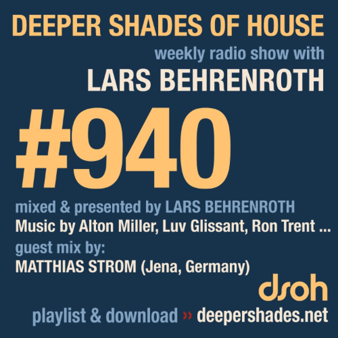 Cover von DSOH #940 Deeper Shades Of House w/ guest mix by MATTHIAS STROM