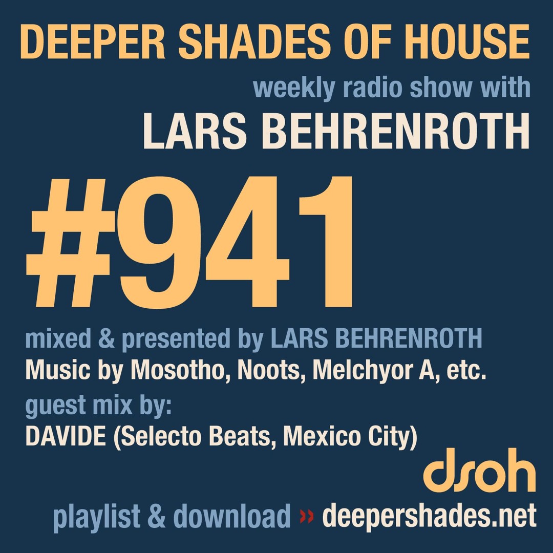 Cover von DSOH #941 Deeper Shades Of House w/ guest mix by DAVIDE