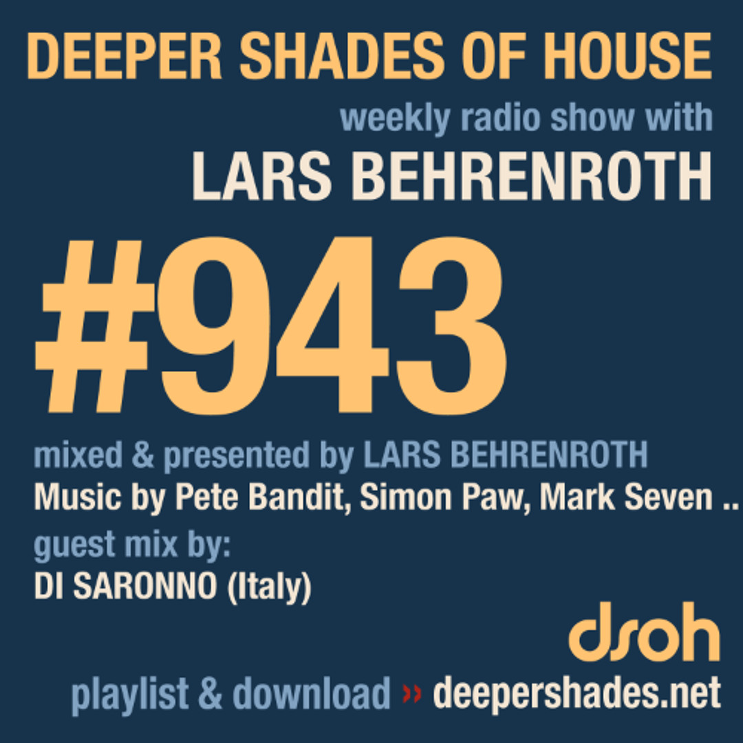 Cover von DSOH #943 Deeper Shades Of House w/ guest mix by DI SARONNO