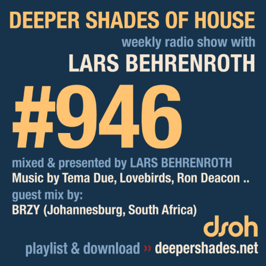 Cover von DSOH #946 Deeper Shades Of House w/ guest mix by BRZY