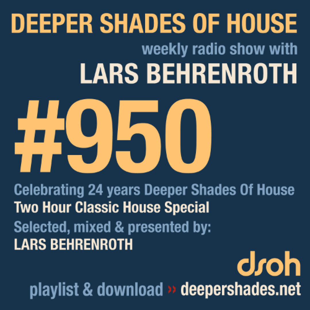 Cover von DSOH #950 Deeper Shades Of House - Two Hour Classic House Special