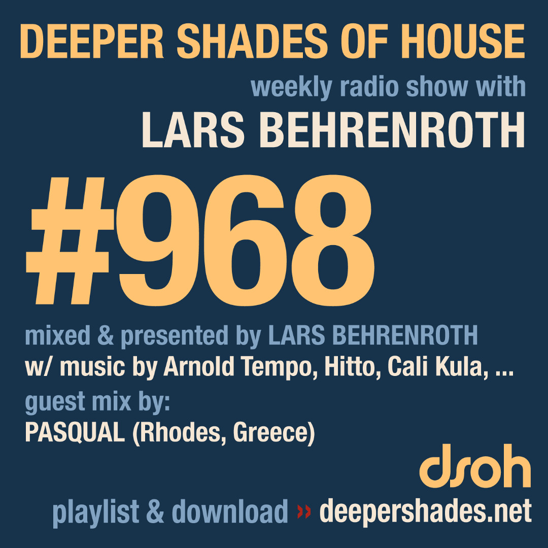 Cover von DSOH #968 Deeper Shades Of House w/ guest mix by PASQUAL